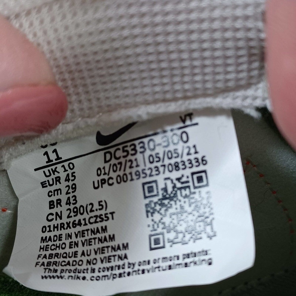 Nike Men's 11 Air Max Pre-Day LX Sneaker Chlorophyll/Camellia-Treeline Retro - Picture 10 of 10